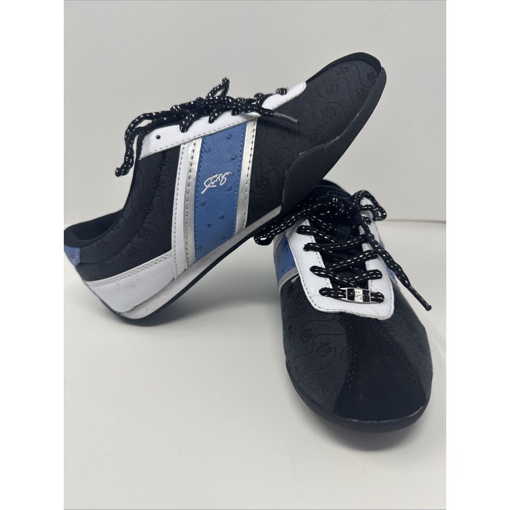 FUBU Women's Casual Shoe JACQUELINE F Black / Blue Size 9 NEW NWT vintage